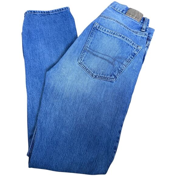 AMERICAN EAGLE OUTFITTERS AE 90's Boyfriend Button Fly Denim Jeans, Size 0 Long - Picture 1 of 10